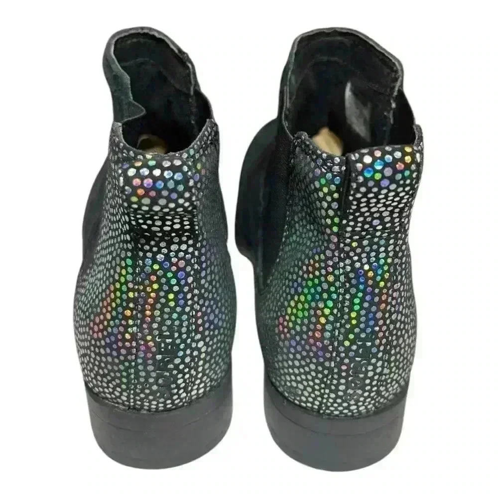 Sorel Women's Black Suede Iridescent Waterproof Booties Size 5 Preowned - Picture 4 of 11